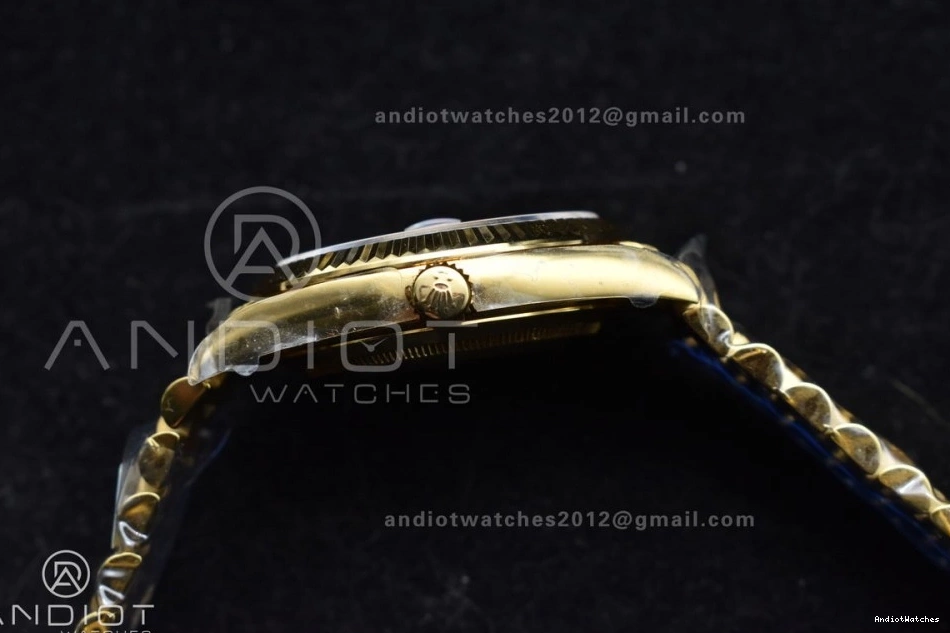 YG Bracelet 658 1:1 40 Weight) Edition Gold Dial Day VR3255 Date Best ARF (Gain Stretchable President 228238 On Roman 0523